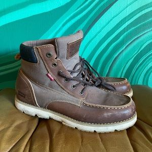 Levi Strauss Men’s Leather Brown Boots size 11